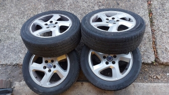 Set 16 inch originele Volvo LM velgen, steek 5 x 108