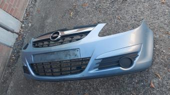 Licht blauwe voorbumper Opel Corsa D model